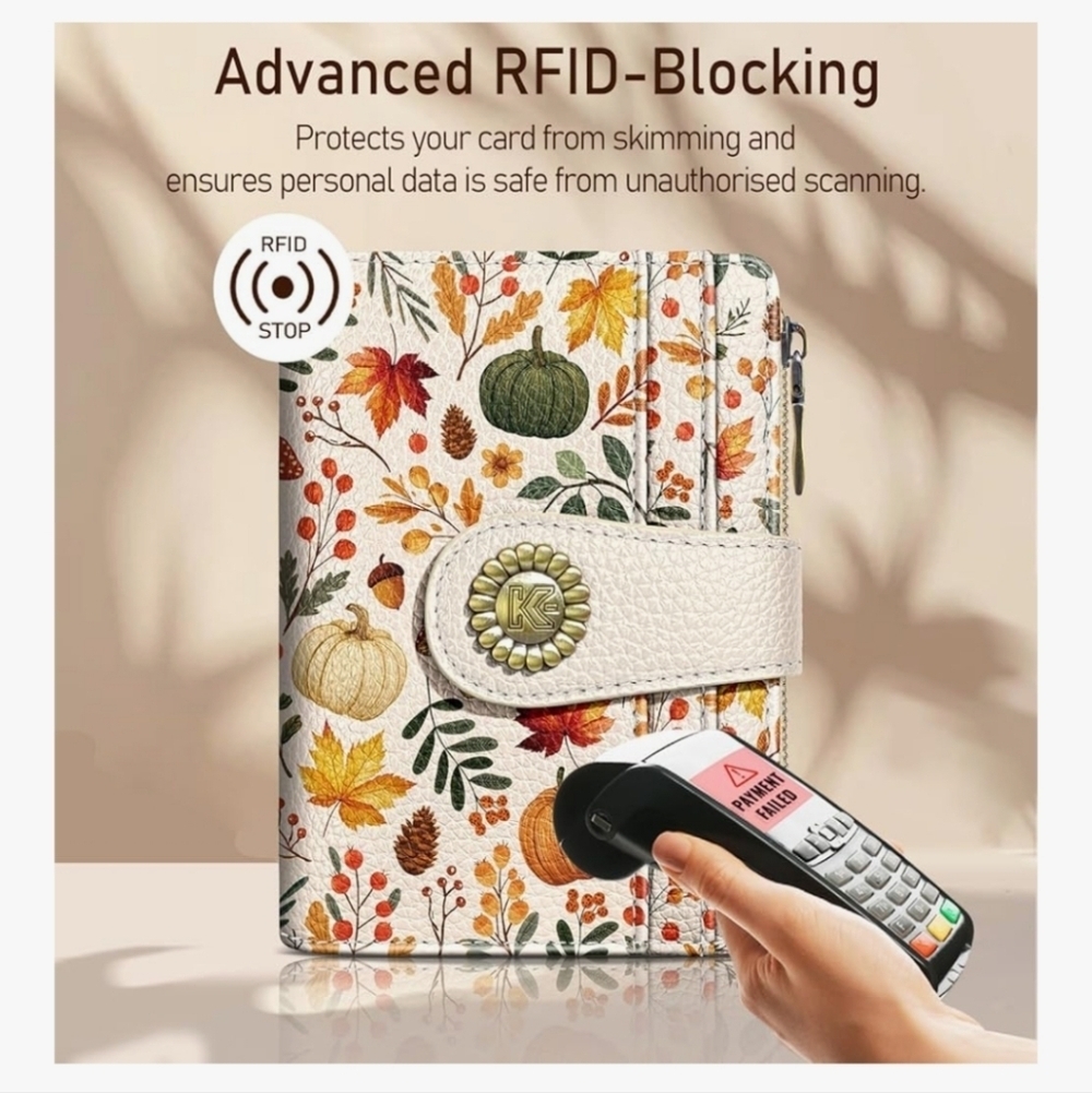 Floral RFID-Blocking Wallet